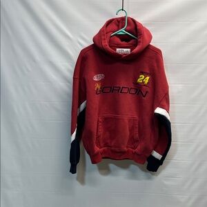 Hollister Jeff Gordon NASCAR Hoodie Red DuPont #24 Boxy Fit Medium